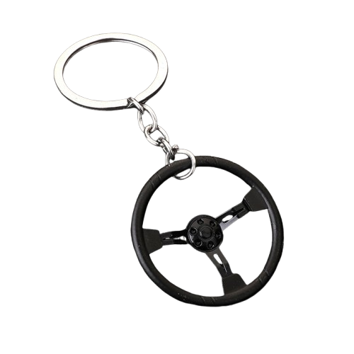 Mini Steering Wheel Keychain