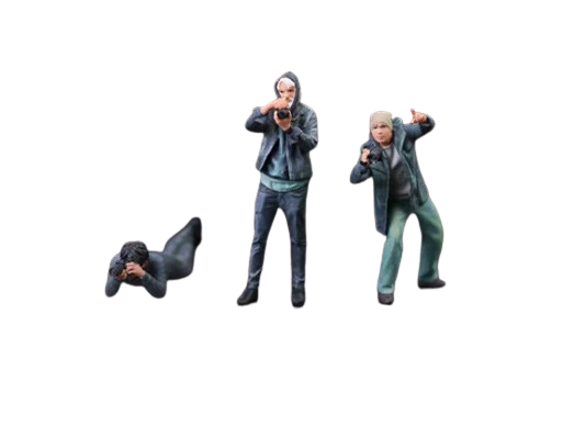 1:64 Photographer Doll Set