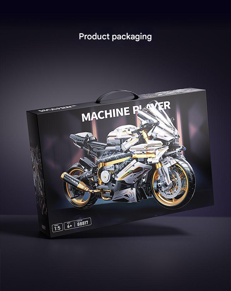 BMW Mechanical Racing Motorcycle Building Blocks Set