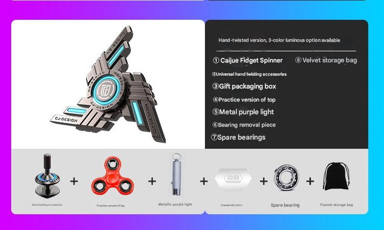 Starry Sky Luminous Finger Fidget Spinner