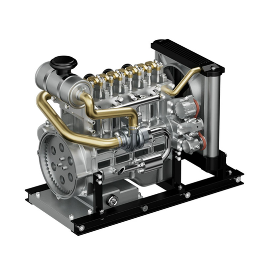 Mini Four-Cylinder Diesel Metal Mechanical Engine Model