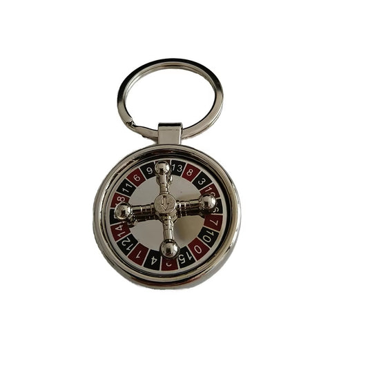 Rotatable Russian Roulette Keychain