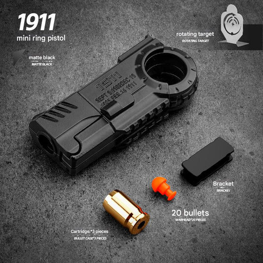 1911 Agent Glock Style Mini Ring Pistol Toy