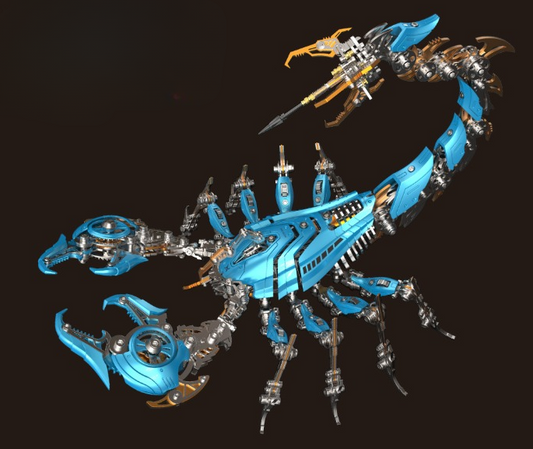 Dragon Zero Metal Mechanical Scorpion 3D Assembly Puzzle Model Kit