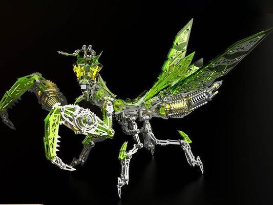 3D Mechanical Metal Mantis Assembly Model Kit