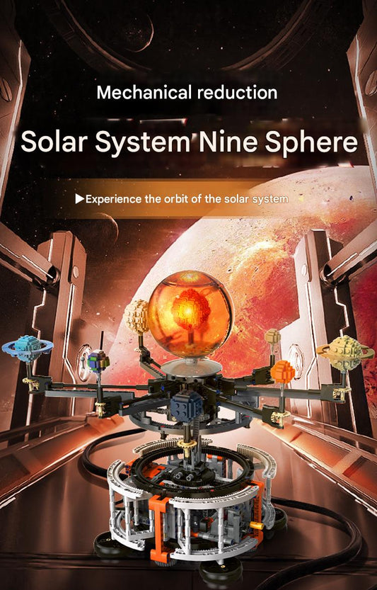 031031 Rotating Solar System Nine-Ball Globe Building Blocks Set