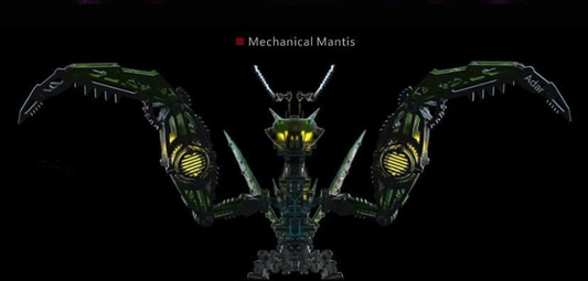 3D Mechanical Metal Mantis Assembly Model Kit