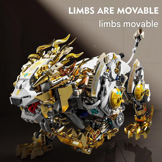 13090 Mechanical Lion Building Blocks Assembly Model Kit