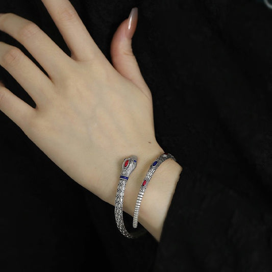 Spirit Snake Enamel Bracelet