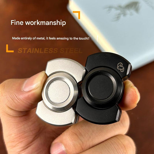 Stainless Steel EDC Three-Body Gyro Decompression Fingertip Toy