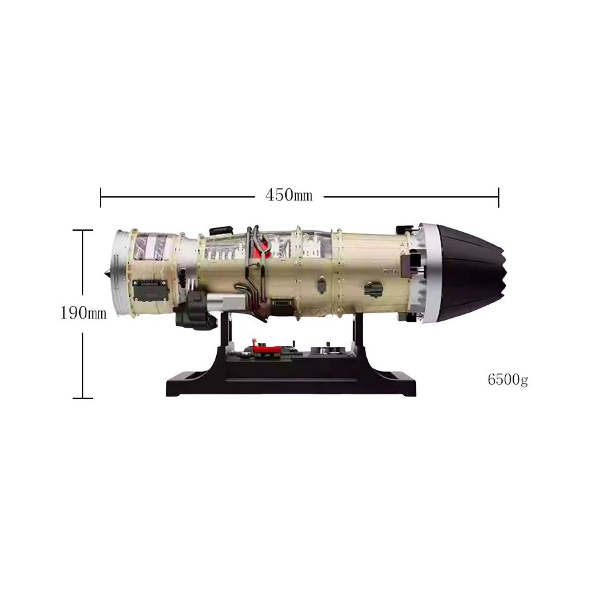 Fighter Jet Turbo Engine Mechanical Metal Model