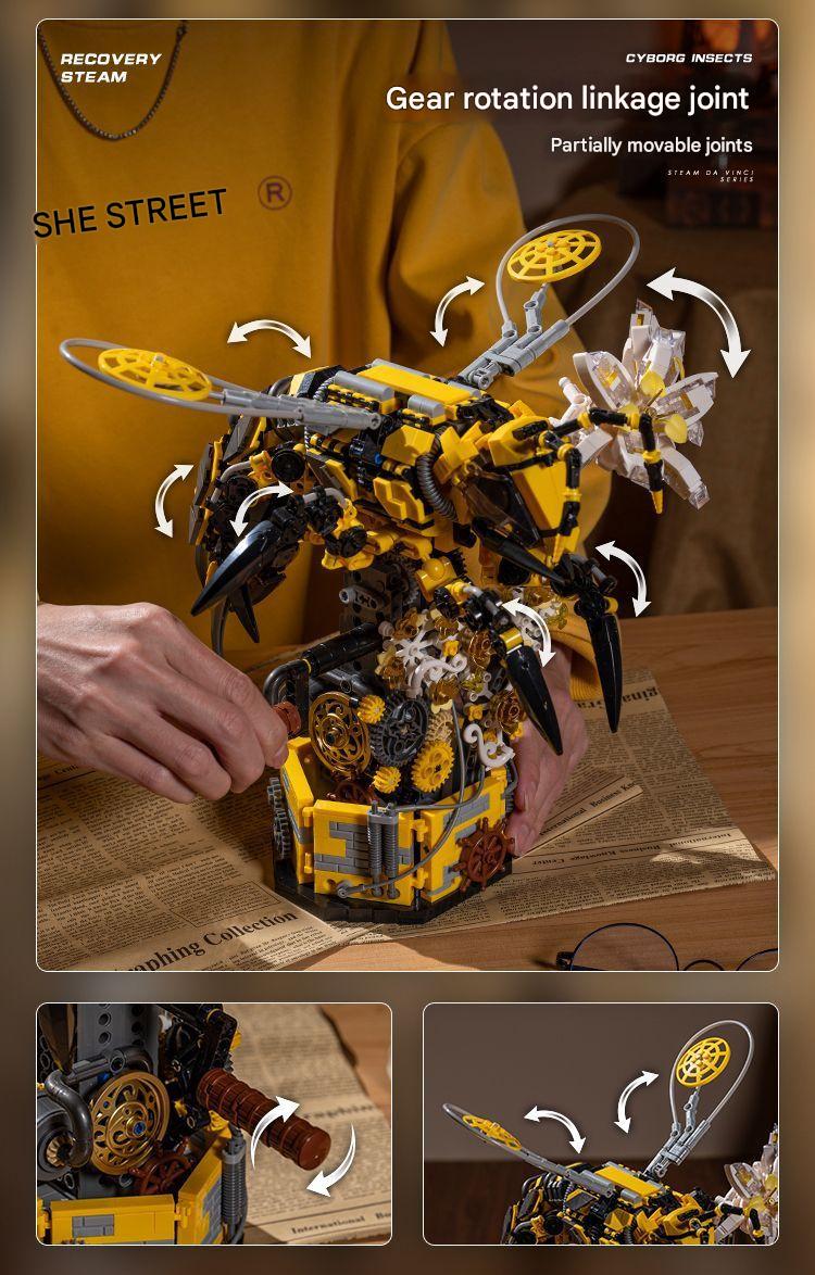 Jd015 Poison King Bumblebee Bee Building Blocks Set
