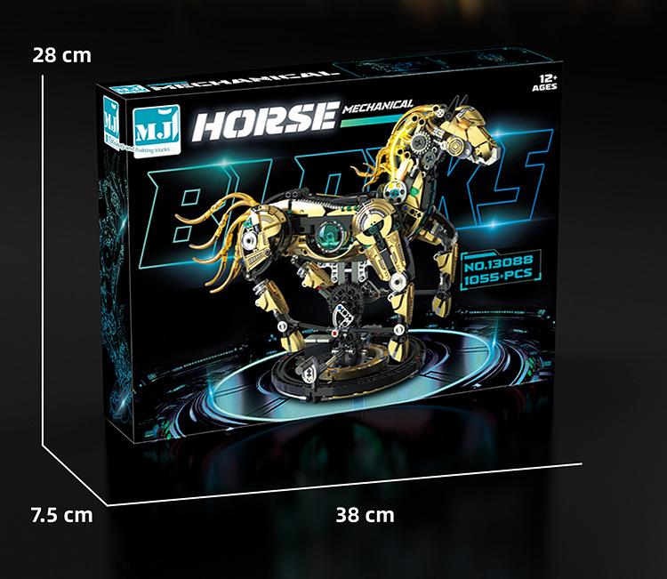 13088 Mechanical Horse Building Block Set