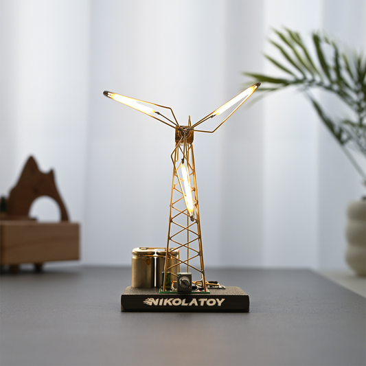 Desktop Rotating Windmill Model Night Light