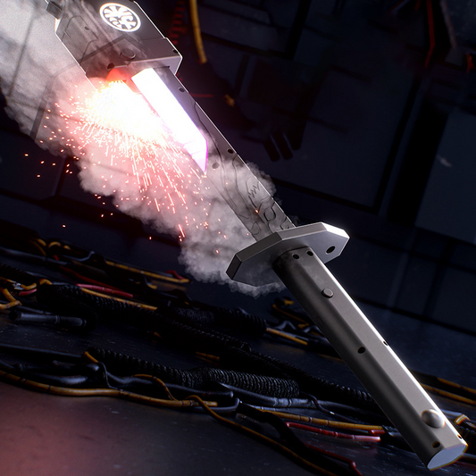 Spray Spark Light-Up Laser Sword Model
