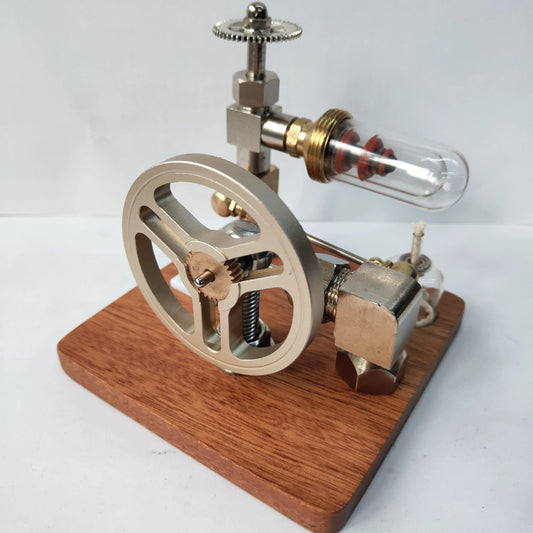 Power Stirling External Combustion Metal Mechanical Engine Model