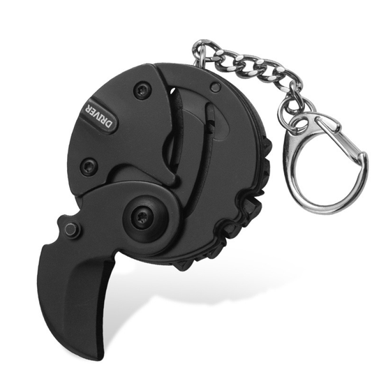 Mini Coin Pocket Folding Knife Keychain
