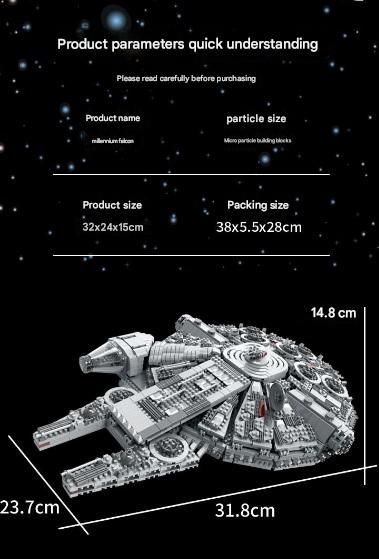 Millennium Falcon Star Wars  Building Blocks Set