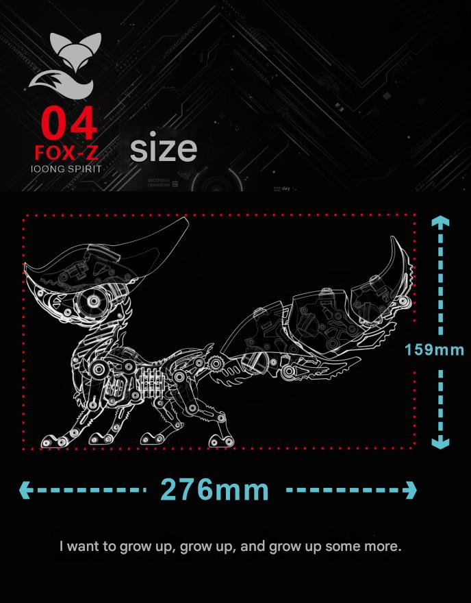 Fox 3D Metal Assembly Puzzle Kit