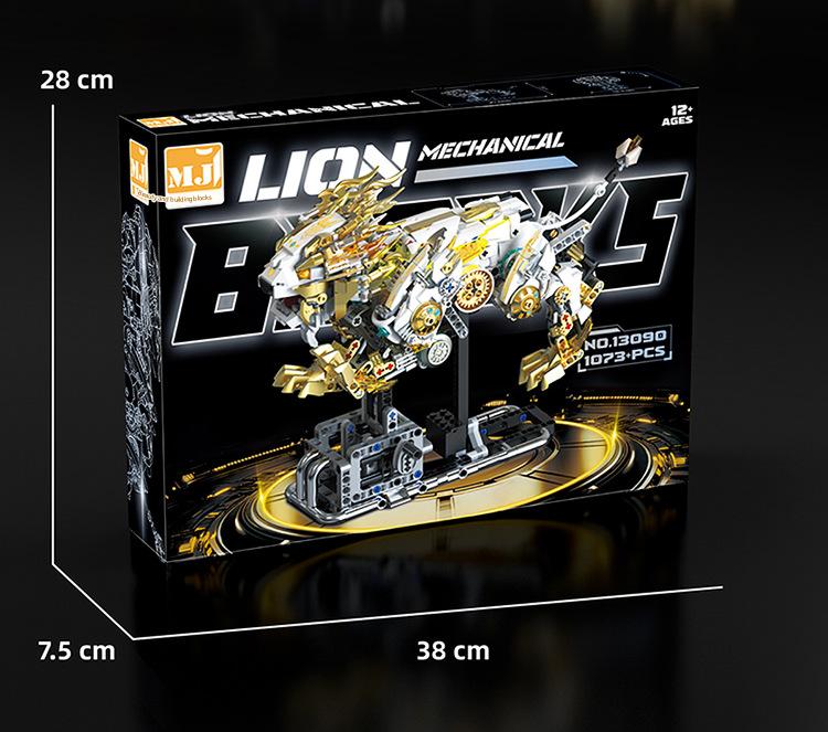 13090 Mechanical Lion Building Blocks Assembly Model Kit