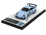 1:64 RWB964 Porsche 964 Kanagawa Surf Alloy Car Model With Doll