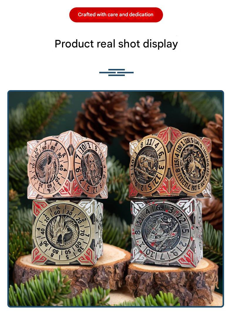 7 in 1 Six Sided Rotating Dnd Dice Set