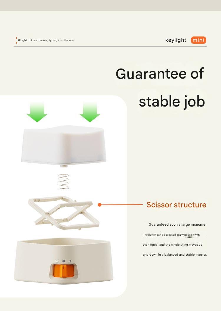Mini Rechargeable Keyboard Decorative Night Light