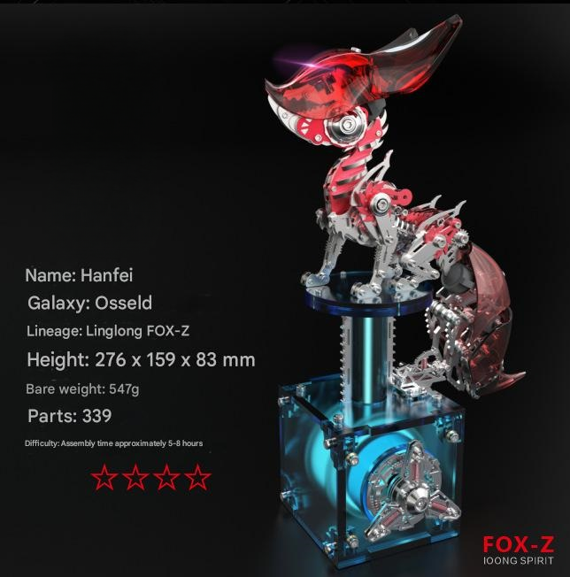 Fox 3D Metal Assembly Puzzle Kit