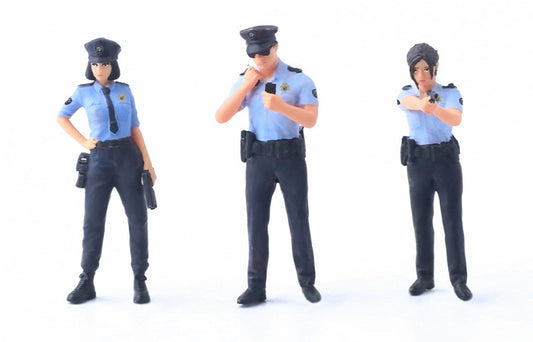 1:64 Police Doll Set