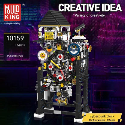 Yuxing 10159 Cyberpunk Clock Model Building Blocks Set