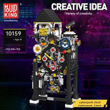 Yuxing 10159 Cyberpunk Clock Model Building Blocks Set