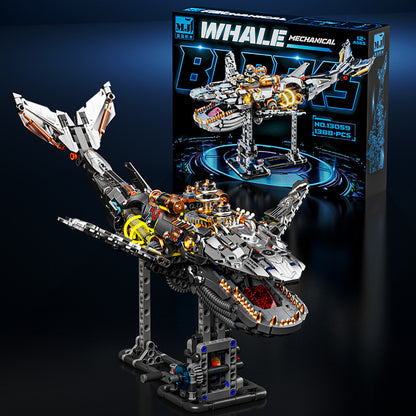 Meiji 13059 mechanical whale Shark Building Blocks Set