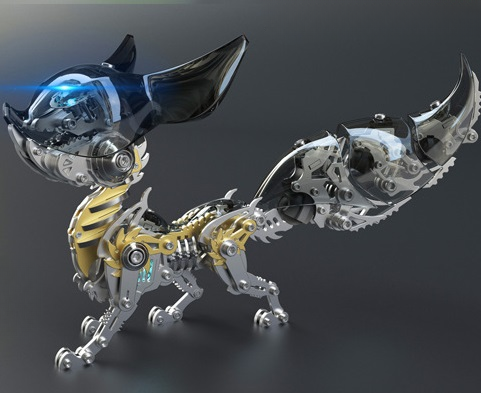 Fox 3D Metal Assembly Puzzle Kit