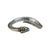 Retro Snake Emerald Open Ring