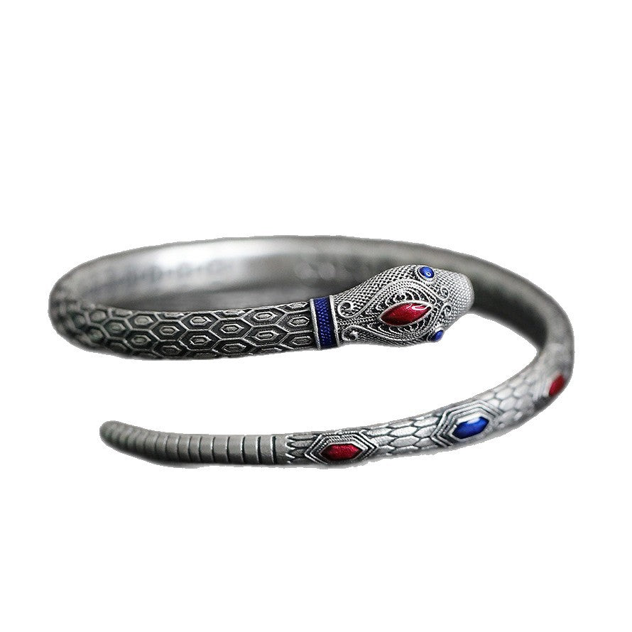 Spirit Snake Enamel Bracelet