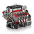 Yuxing 10130 F488 Supercar V8 Engine Building Blocks Set