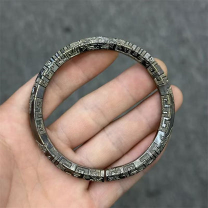 Hand Carved Retro Bracelet