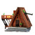 JD038 Mountain Herringman Retro Forest Wooden House Building Blocks Set