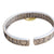 28 Stars Engraved Open Bracelet