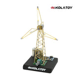 NIKOLATOY DIY Rotating Windmill Desktop Lamp