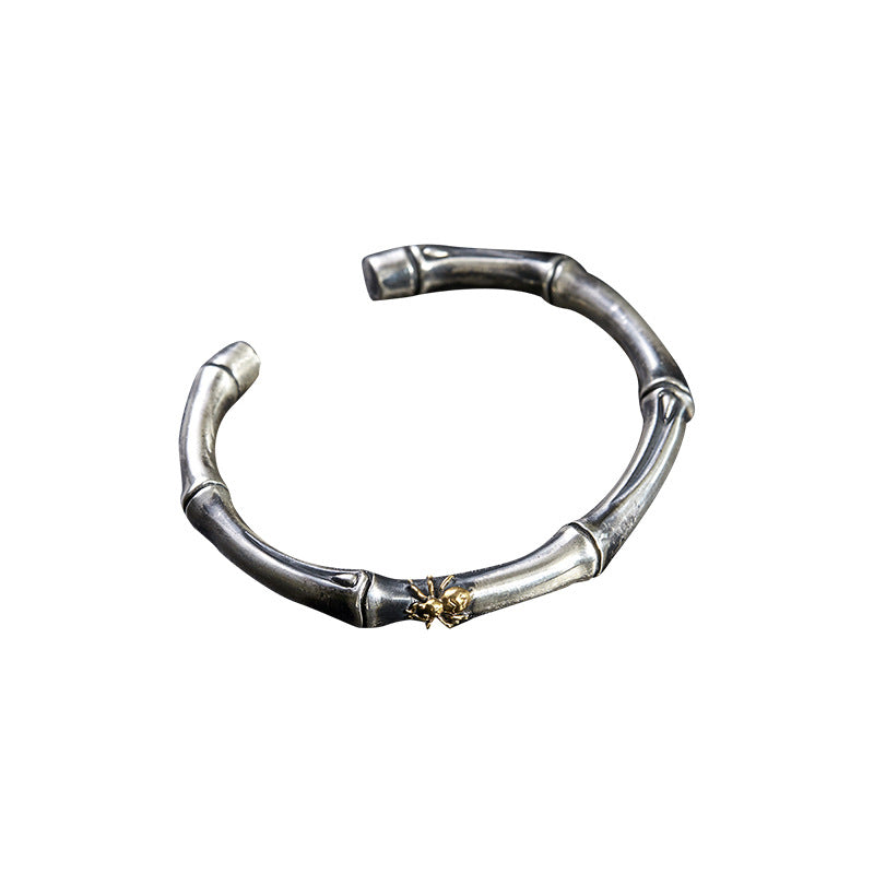 Retro Bamboo Open Bracelet