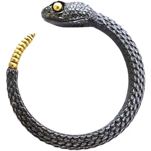 Retro Rattlesnake Open Ring