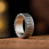 Retro Kuilong Tattoo Auspicious Ring