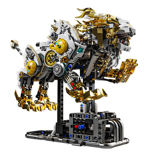 13090 Mechanical Lion Building Blocks Assembly Model Kit