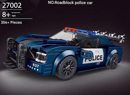 Yuxing 27002 Police Roadblock Car Building Blocks Set
