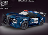 Yuxing 27002 Police Roadblock Car Building Blocks Set