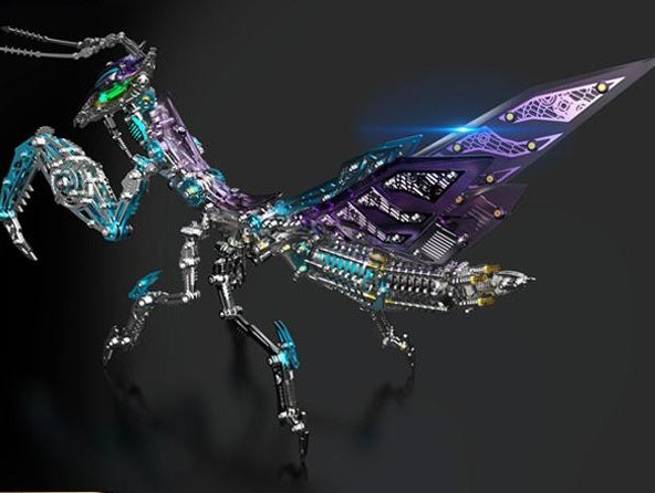 3D Mechanical Metal Mantis Assembly Model Kit