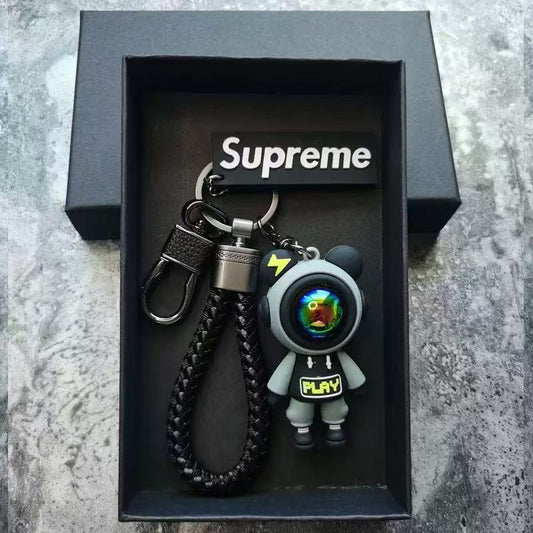 Luxury Astronaut Bear Keychain