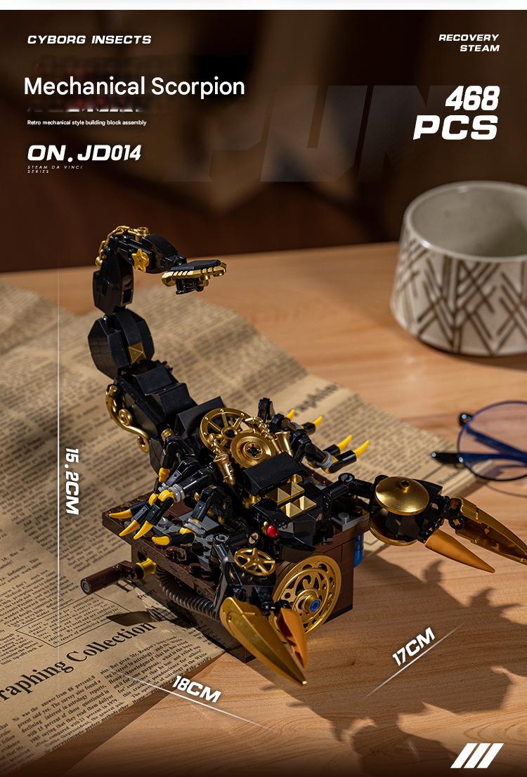 JD014 Mechanical Insect Scorpion Building Blocks Set