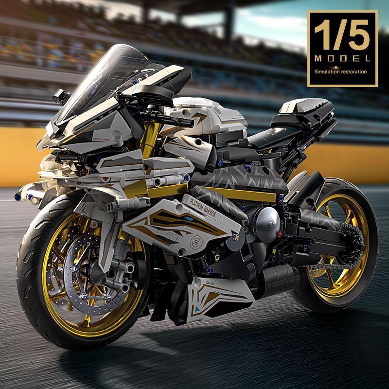 BMW Mechanical Racing Motorcycle Building Blocks Set